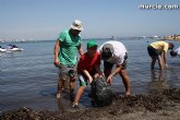 Totaneros participaron en la II Limpieza de playas, rocas y fondos marinos en La Manga