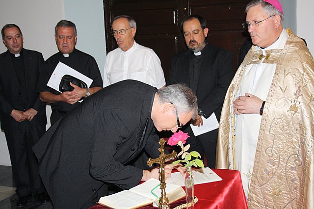 El nuevo Vicario Episcopal de la Suburbana II y el Rector del Seminario Mayor San Fulgencio juran su cargo ante el Obispo de Cartagena - 2, Foto 2