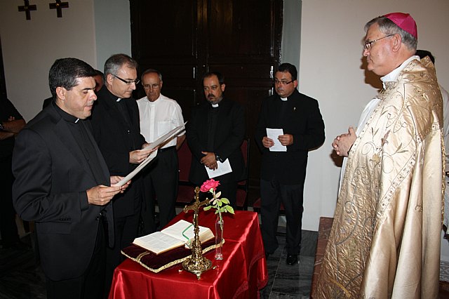 El nuevo Vicario Episcopal de la Suburbana II y el Rector del Seminario Mayor San Fulgencio juran su cargo ante el Obispo de Cartagena - 3, Foto 3