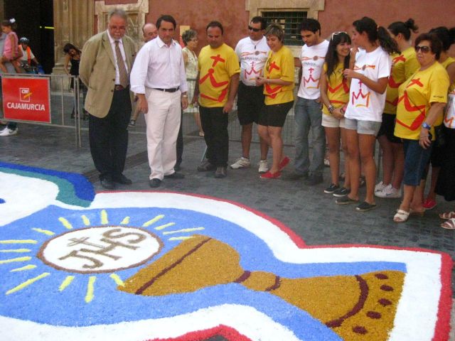 Las alfombras multicolores de Archena se presentan en las fiestas de Murcia - 2, Foto 2