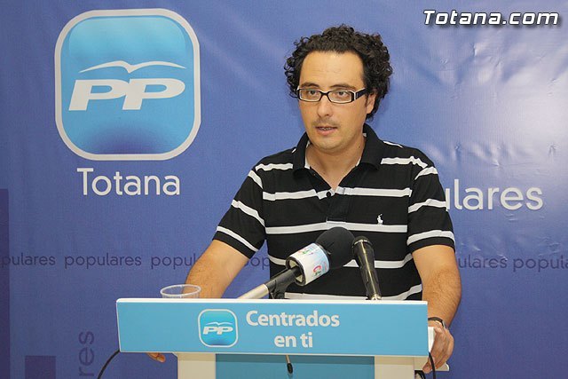 El portavoz del grupo Municipal Popular, David Amorós, en una foto de archivo / Totana.com, Foto 1