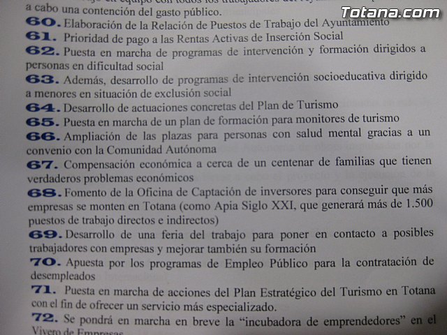 La alcaldesa destaca 