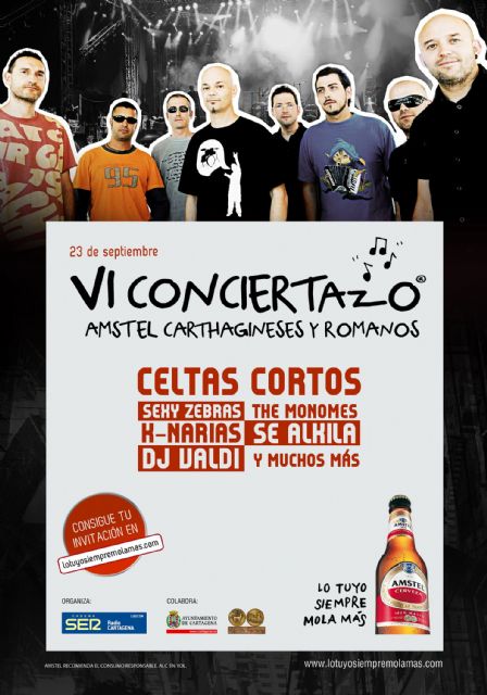 Repartidas ya casi la mitad de las invitaciones al Conciertazo de Carthagineses y Romanos - 1, Foto 1