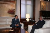 Valcrcel recibe al presidente del Colegio Oficial de Odontlogos y Estomatlogos de la Regin de Murcia