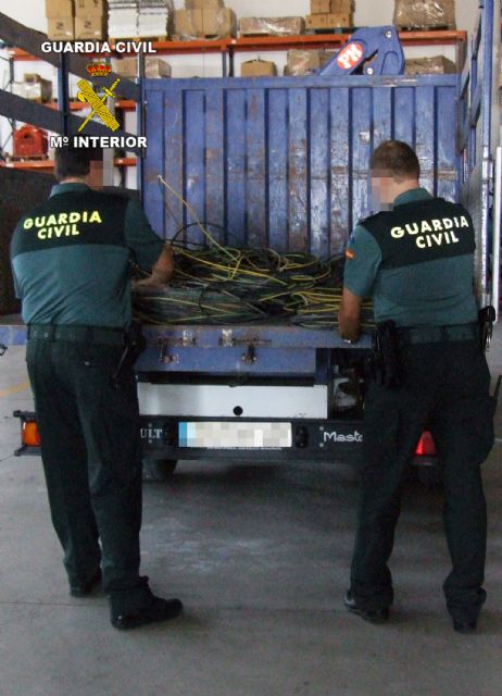 La Guardia Civil ha detenido a cinco personas por la sustracción de cable de cobre, Foto 3