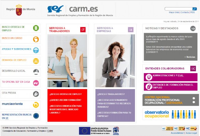 El Servicio de Empleo y Formación renueva su web para mejorar el acceso a sus contenidos - 1, Foto 1