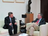 Campos recibe la visita del presidente del Centro Murciano en Córdoba (Argentina)