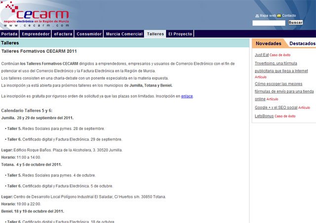 Talleres sobre Redes Sociales para Pymes y Certificado Digital y Factura Electrónica en el Centro de Desarrollo Local de Totana, Foto 1