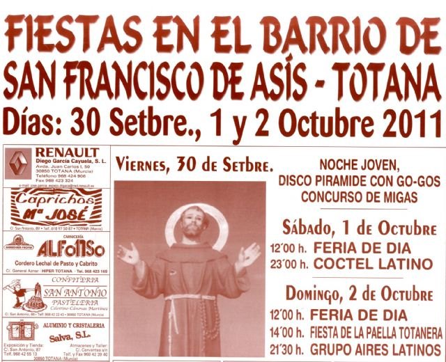 Feria de Día, ruta senderista solidaria, atracciones, y espectáculos musicales, llenan la programación de las fiestas del barrio de San Francisco, Foto 1