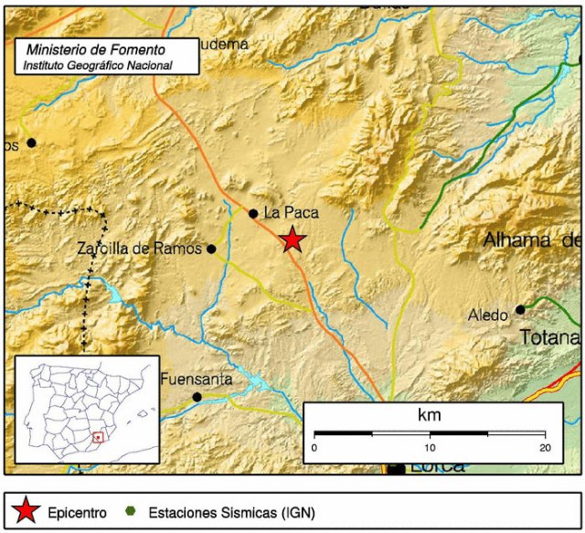 Un terremoto de 3,5 º con epicentro en Aledo se deja sentir en Totana, Foto 1