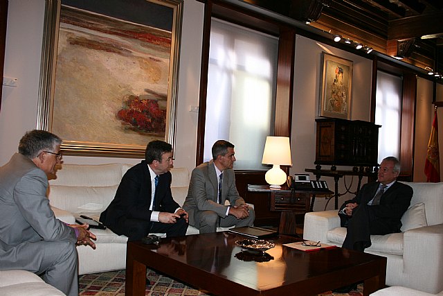 Valcárcel recibe al alcalde de Campos del Río, Miguel Buendía - 2, Foto 2