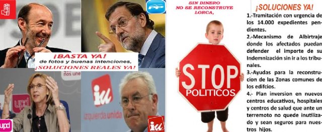 UPyD en Lorca pide que no sea incluida su imagen en la campaña lanzada por la asociación Lorca 11 de mayo - 1, Foto 1