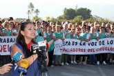 Los trabajadores de El Ciruelo han realizado un paro simblico de apoyo a la empresa