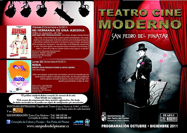 Comedia y teatro infantil centran la programación del Cine Moderno para el último trimestre del año - 1, Foto 1