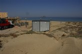 'Nuevas construcciones destruyen los ltimos arenales de La Manga, en San Javier'