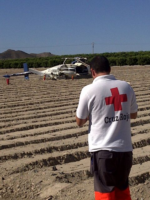 Voluntarios del Equipo ERIE de Cruz Roja de Águilas se desplazan a Purias para asistir a los afectados en el desplome de un helicóptero - 1, Foto 1