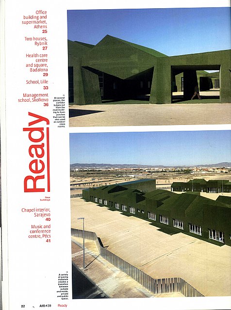 Dos influyentes revistas de arquitectura publican un interesante reportaje sobre el colegio ‘El Alba’ de Torre-Pacheco - 1, Foto 1