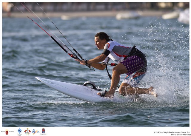 El estadounidense Lake y la francesa Adrien lideran el I Mundial de Kite Cross a falta de una jornada - 1, Foto 1