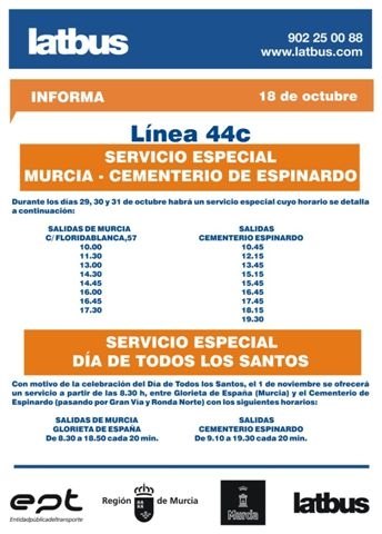 La Comunidad refuerza el servicio de transporte público con motivo de la festividad de Todos los Santos - 2, Foto 2