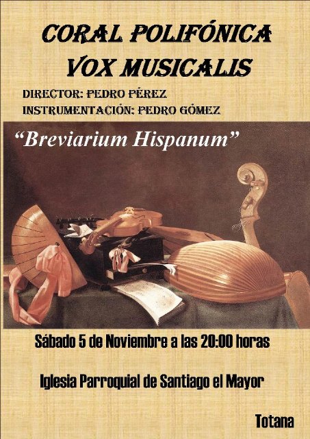 Vox Musicalis interpretará un repertorio de obras de música vocal medieval y renacentista dentro del programa Breviarium Hispanum - 1, Foto 1