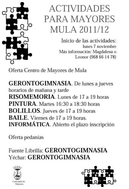 Comienzan a impartirse las actividades para mayores del Centro de la Tercera Edad - 1, Foto 1