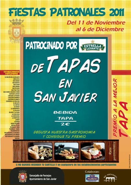 La Ruta de la Tapa abre con 35 restaurantes de San Javier hasta el 6 de diciembre - 1, Foto 1