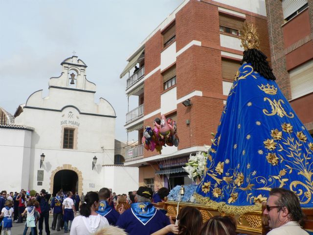 La Virgen del Milagro llega a Mazarrón arropada por un gran número de vecin@s - 1, Foto 1