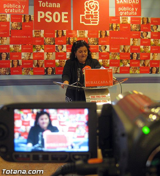 Rueda de prensa PSOE Totana sobre elecciones 20-N, Foto 1