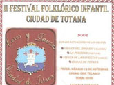 Cuatro grupos folklricos participan este sbado en el II Festival Folklrico Infantil 'Ciudad de Totana'