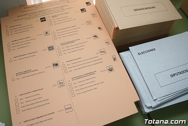 La jornada electoral se desarrolla con total normalidad en Totana, en la que se registró una participación del 76,35% - 1, Foto 1