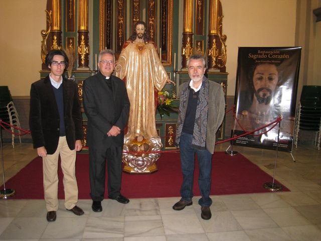 Cultura restaura la imagen del Sagrado Corazón de la iglesia del Carmen de Murcia - 1, Foto 1