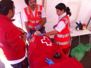 Cruz Roja simula la llegada de medio centenar de inmigrantes en patera a San Pedro del Pinatar - 3, Foto 3