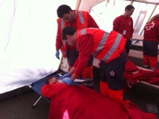 Cruz Roja simula la llegada de medio centenar de inmigrantes en patera a San Pedro del Pinatar - 4, Foto 4