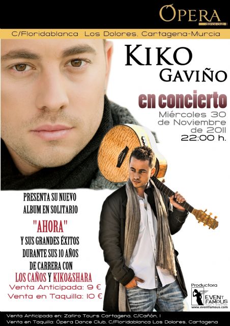 Kiko Gaviño actuará en la sala Ópera Dance Club (Los Dolores) el próximo 30 de Noviembre - 2, Foto 2