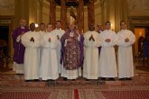 Siete seminaristas de la Diócesis de Cartagena reciben los ministerios de Lectorado y Acolitado