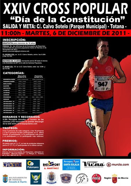 Totana acoge mañana el XXIV Cross de la Constitución, Foto 1