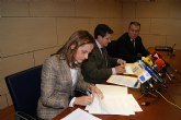 BBVA entrega al Ayuntamiento de Lorca 30 toneladas de material de construcción para rehabilitación de edificios municipales