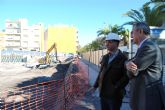 Gonzlez Tovar visita las obras de reconstruccin del Cuartel de la Guardia Civil de Lorca