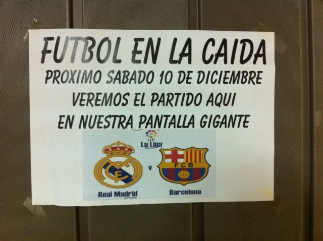 Retransmission of the Madrid-Barcelona in the Fall, Foto 1