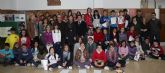 El Alcalde de Lorca asiste a la inauguración del Belén Solidario organizado por parte de la comunidad escolar del colegio San Fernando
