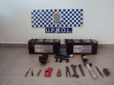 La Policía Local de Lorca detiene al presunto autor del robo de unas baterías de una empresa hortofrutícola de Tercia