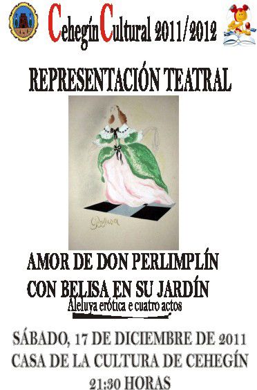 El Cehegín Cultural trae la obra de teatro 'Amor de Don Perlimplín con Belisa en su jardín' - 1, Foto 1