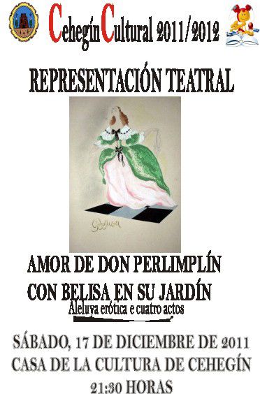 El Cehegín Cultural trae la obra de teatro 'Amor de Don Perlimplín con Belisa en su jardín' - 1, Foto 1