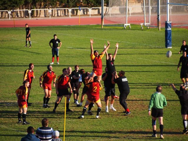 El Club de Rugby Totana jug el primer amistoso de su historia contra el XV de Murcia B - 3