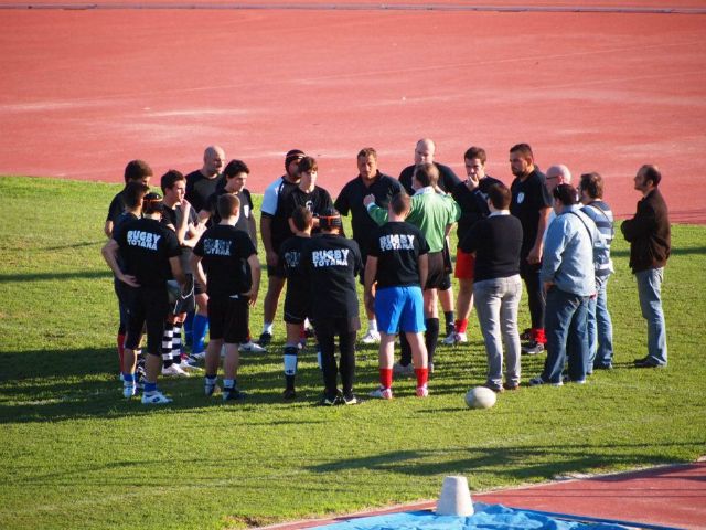 El Club de Rugby Totana jug el primer amistoso de su historia contra el XV de Murcia B - 7