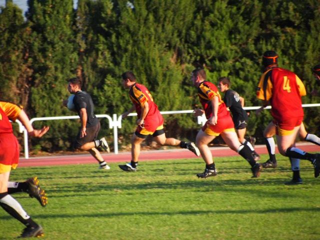 El Club de Rugby Totana jug el primer amistoso de su historia contra el XV de Murcia B - 8