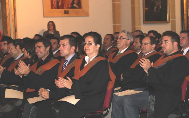 El presidente del Colegio de Ingenieros Técnicos de Obras Públicas de España, Gonzalo Meneses, ha apadrinado a los alumnos - 1, Foto 1