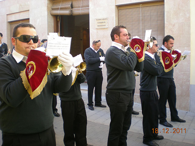 La Banda de cornetas y tambores del Ilustre Cabildo Superior de Procesiones de Totana particip en la ofrenda floral a Santa Eulalia - 3