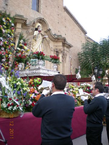 La Banda de cornetas y tambores del Ilustre Cabildo Superior de Procesiones de Totana particip en la ofrenda floral a Santa Eulalia - 20