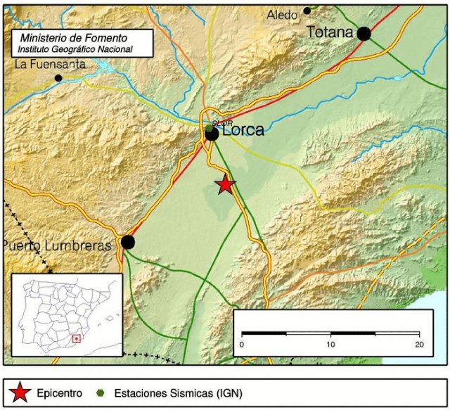 Un movimiento sísmico ocasiona las llamadas de vecinos de Lorca al 1-1-2, sin que haya noticias de años - 1, Foto 1